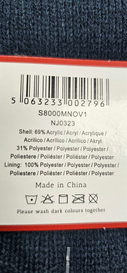 Wild Feet - Blue Slipper Sock - Navy Size: *