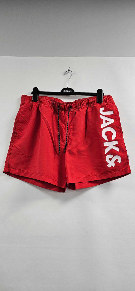 Jack & Jones - Ethereal Red Swim Shorts - Red Size: Xxl