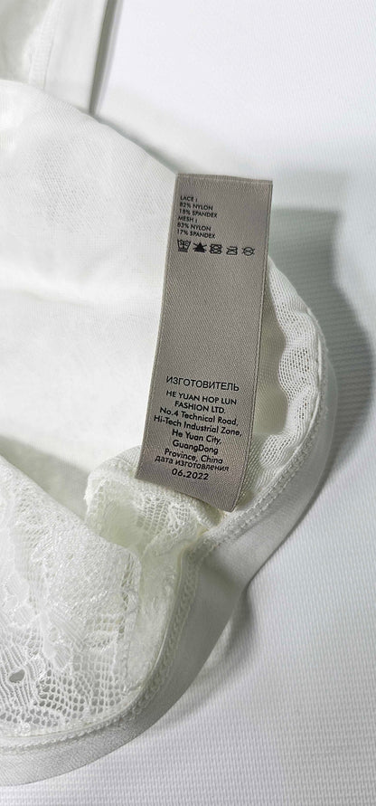 Janet Reger - Thea Curve Halter Neck Bralette White - White Size: 38B