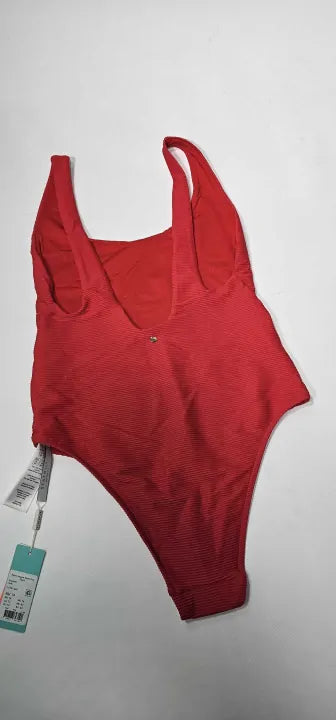 Seafolly - Red Retro Square Neck One Piece - Red Size: Uk14