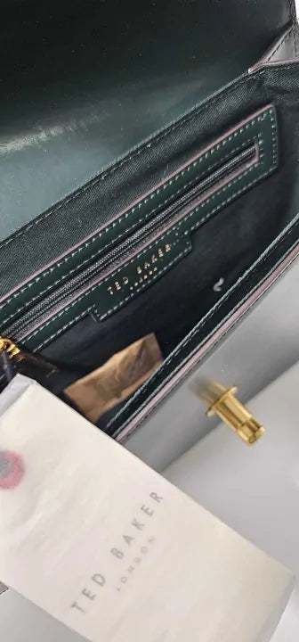 Ted Baker - Hunter Green Kayli Leather Satchel Bag - Green Size: Small