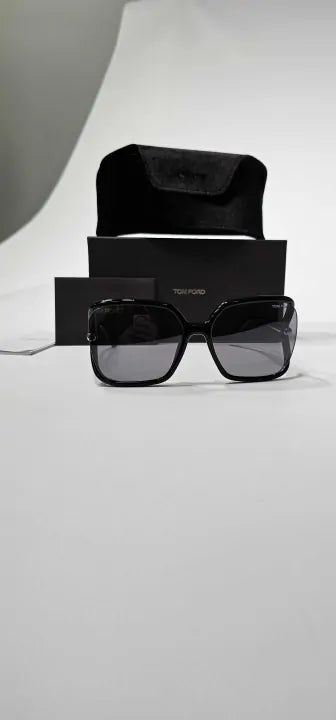 Tom Ford - Women's Black Shiny Tom Ford Solange Sunglasses 60Mm - Black Size: 60Mm
