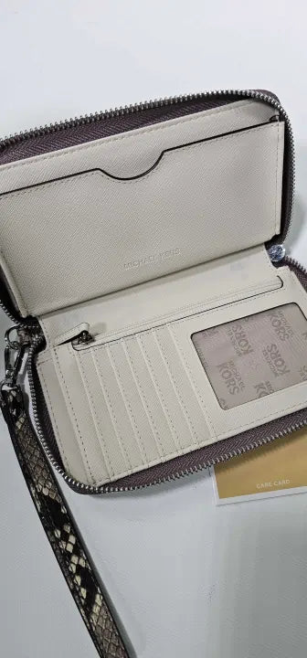 Michael Kors - Jet Set Python Leather Wallet - Multi Size: *