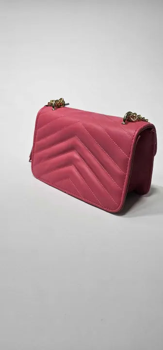 Vince Camuto - Fuchsia Bella Shoulder Bag Size: Small