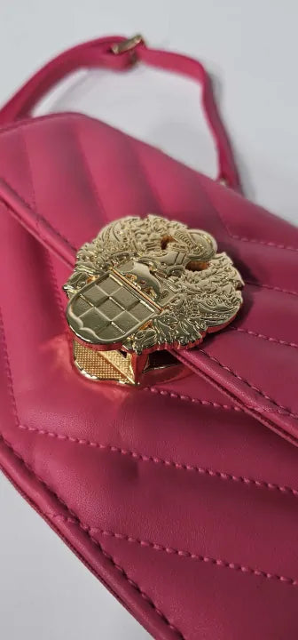 Vince Camuto - Fuchsia Bella Shoulder Bag Size: Small