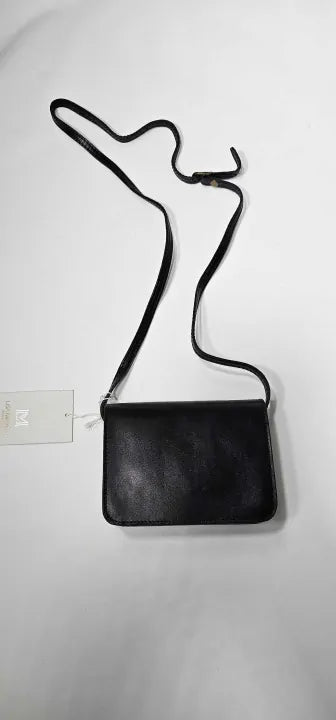 Lisa Minardi-1956 Black-*-black-black Leather Crossbody Bag-black Size: Small