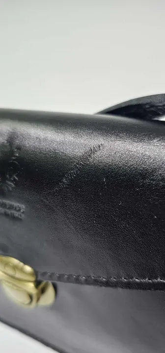 Lisa Minardi-1956 Black-*-black-black Leather Crossbody Bag-black Size: Small