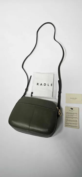 Radley - Dark Olive Dukes Place Medium Zip Top Crossbody Bag - Green Size: Small