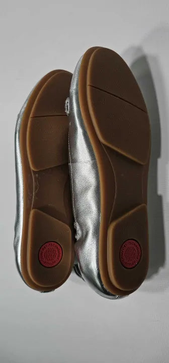 Fitflop - Silver Allegro Sparkle Ballerinas - Silver Size: