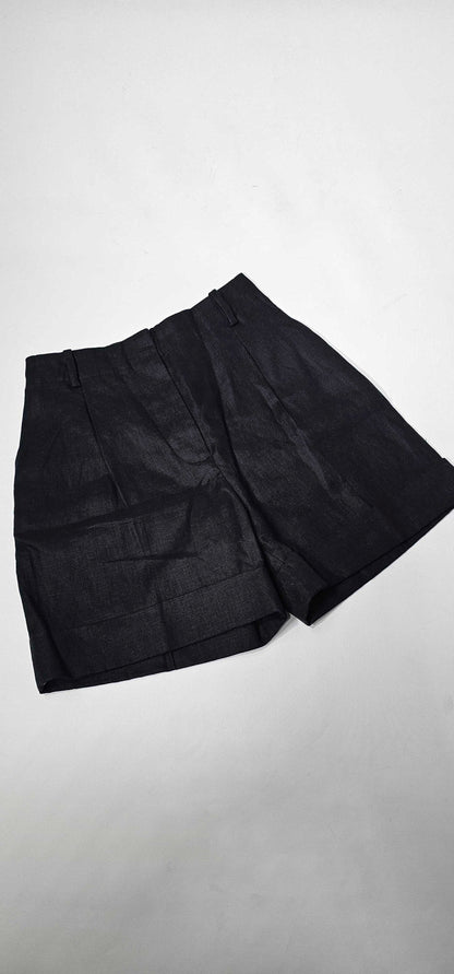 & Other Stories - St Walker Linen Shorts - Black Size: Uk4