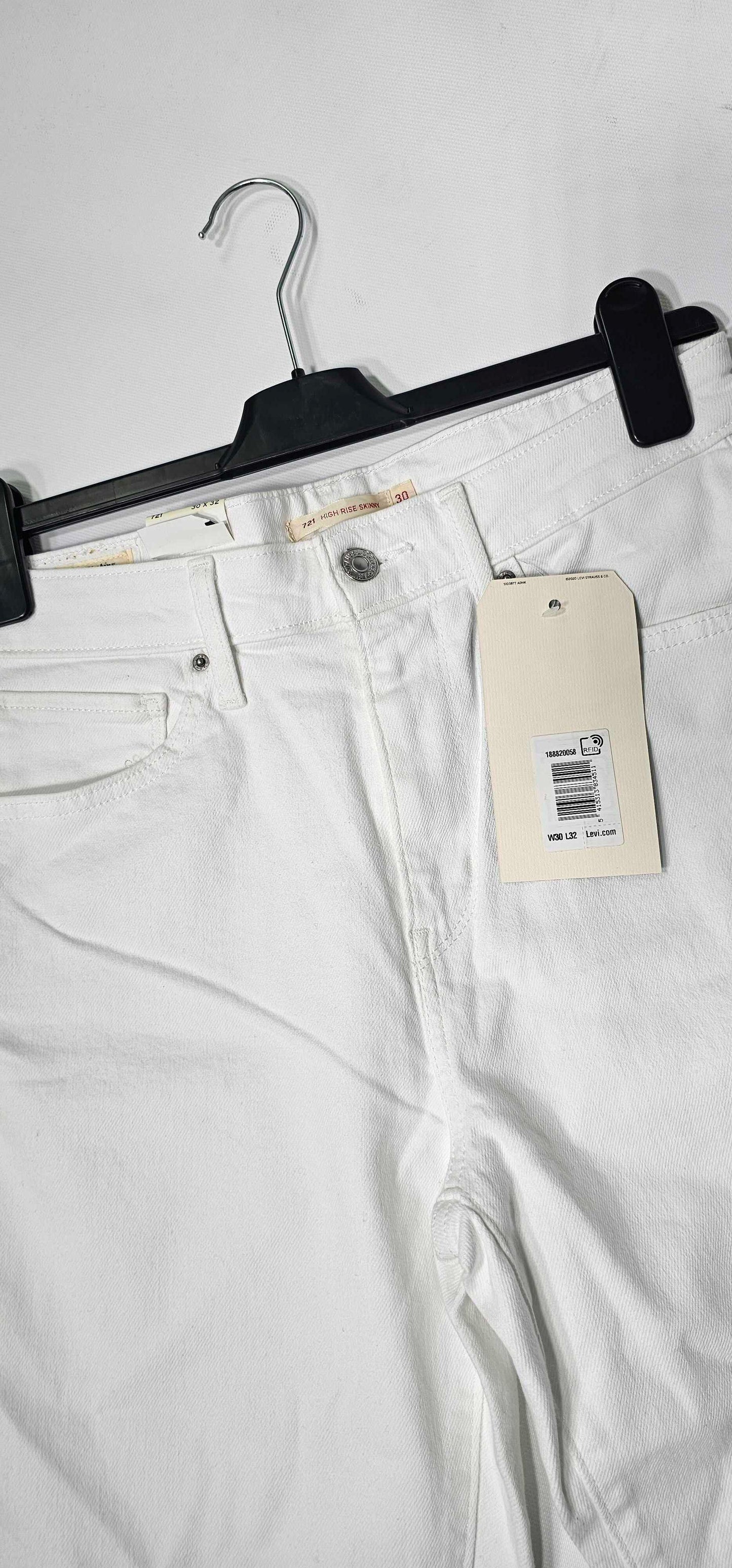 Levi's - White 721™ Skinny Jeans - White Size: W30 L32
