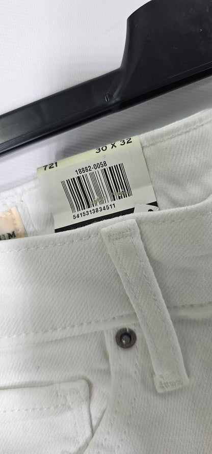 Levi's - White 721™ Skinny Jeans - White Size: W30 L32
