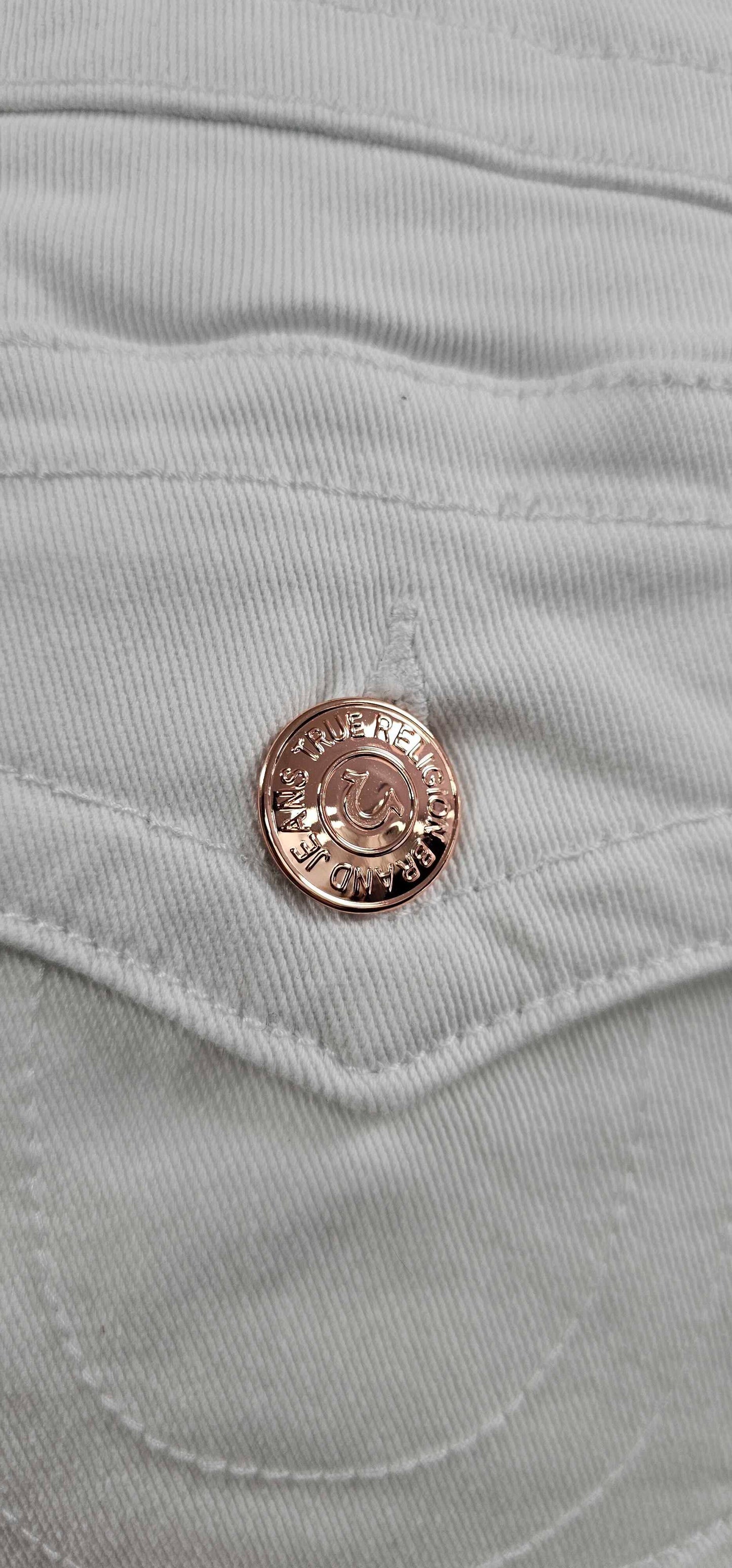 True Religion - White Jennie Curvy Skinny Stretch Jeans - White Size: 32