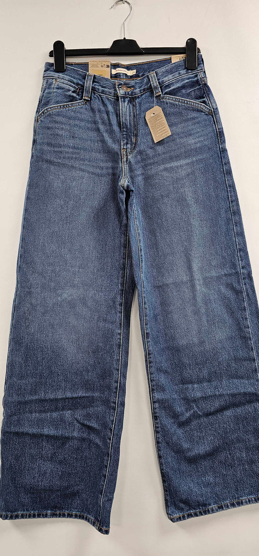 Levi's - Mid Blue 94® Baggy Wide Leg Jeans - Blue Size: 26/33