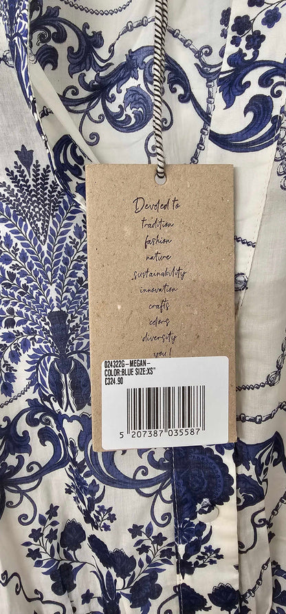 Devotion - Megan Short Dress - Blue Size: Xs