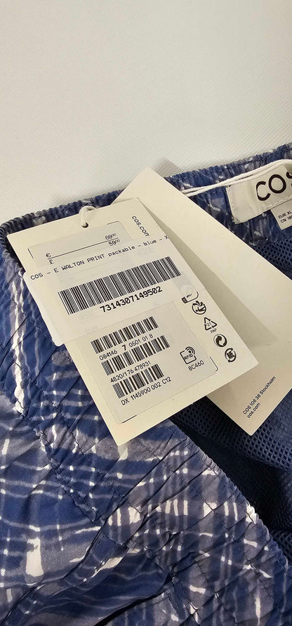 Cos - Blue E Walton Print Packable - Blue Size: Xl