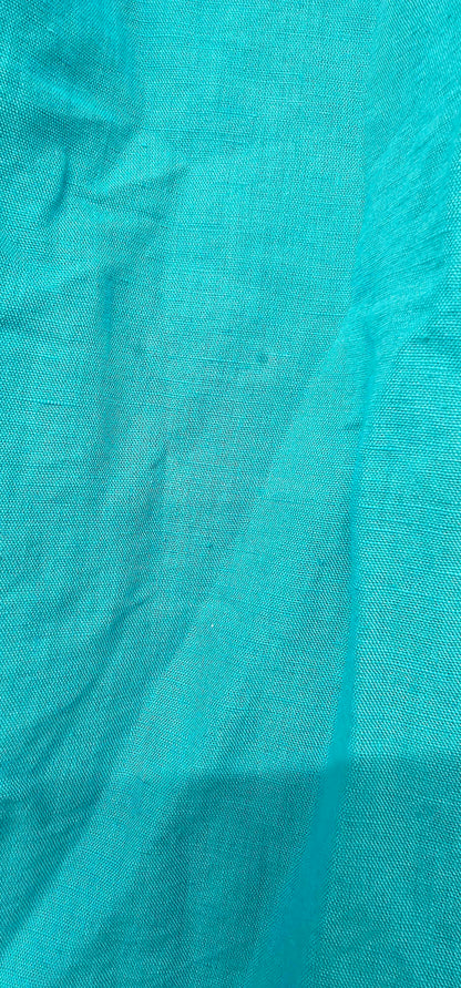 Whistles - Turquoise Gloria Linen Blend Dress - Blue Size: Uk16