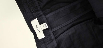 Reiss - Navy Newmark Drawstring Cotton Shorts - Navy Size: 36