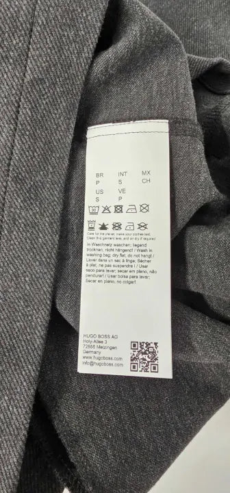 Hugo - Charcoal Enaso Jacket - Grey Size: S