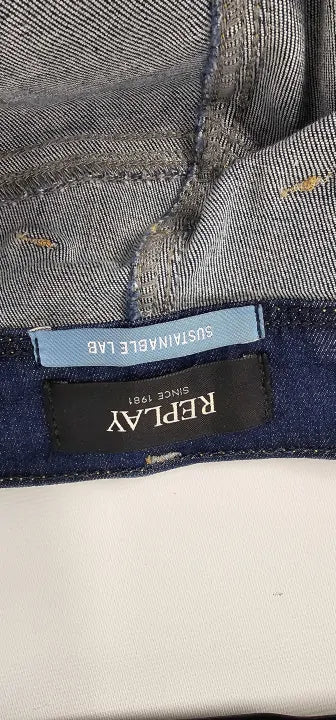 Replay - Dark Blue Anbass Eco Plus Slim Stretch Jeans - Blue Size: 32 / 32