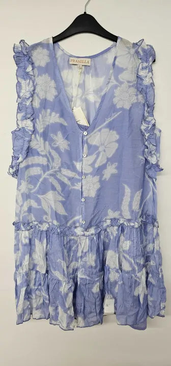 Pranella - Cornflower Ginger Dress - Blue Size: L