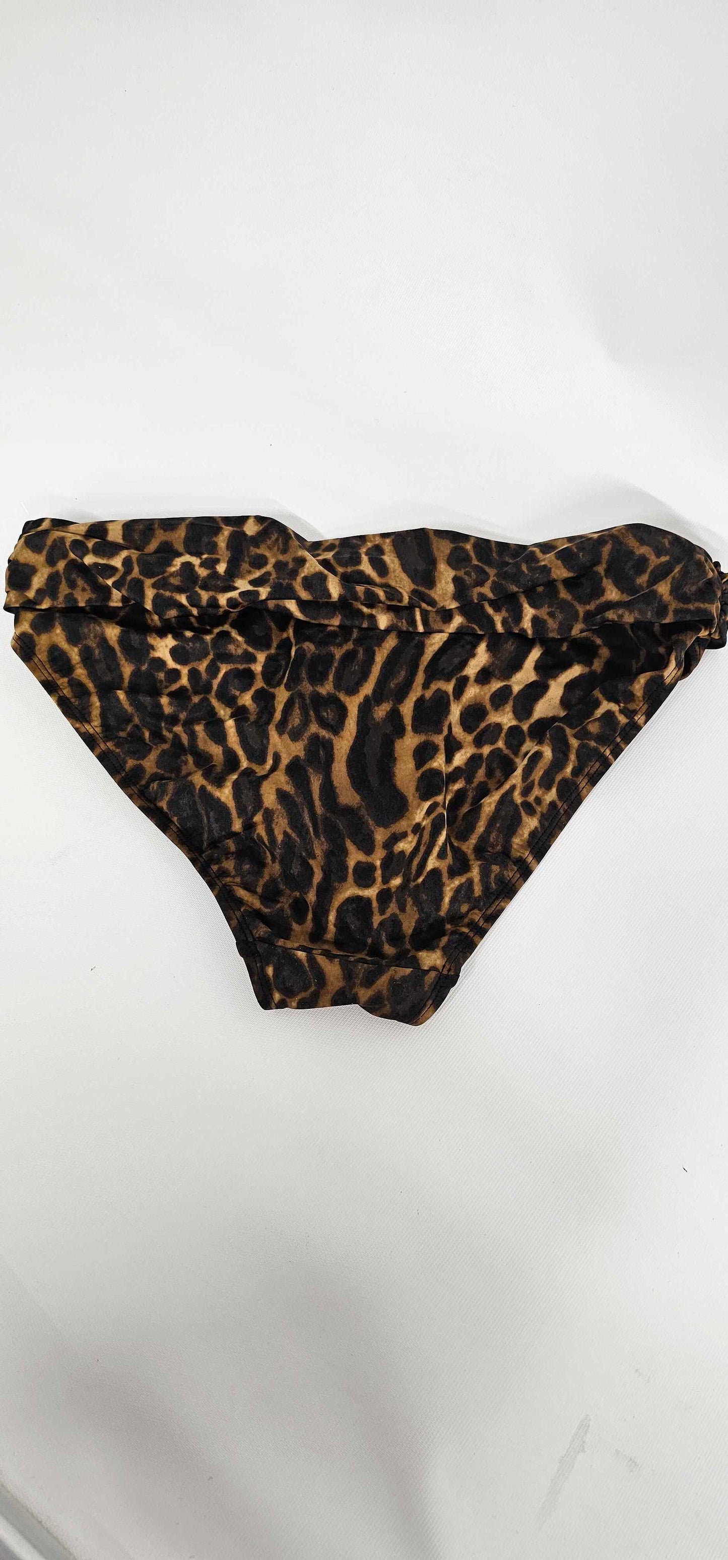 Lauren Ralph Lauren - Brown Animal Print Hipster Bikini Bottoms - Multi Size: Uk12
