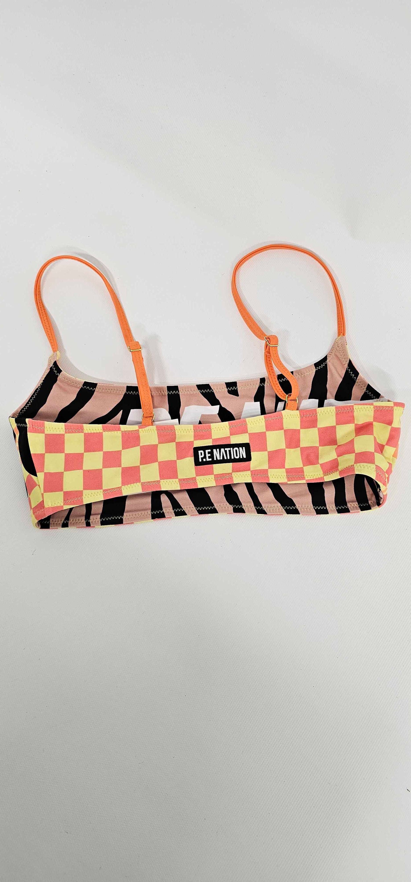 P.e Nation - Multi Tidal Reversible Bikini Top - Multi Size: Xs
