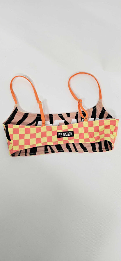 P.e Nation - Multi Tidal Reversible Bikini Top - Multi Size: Xs
