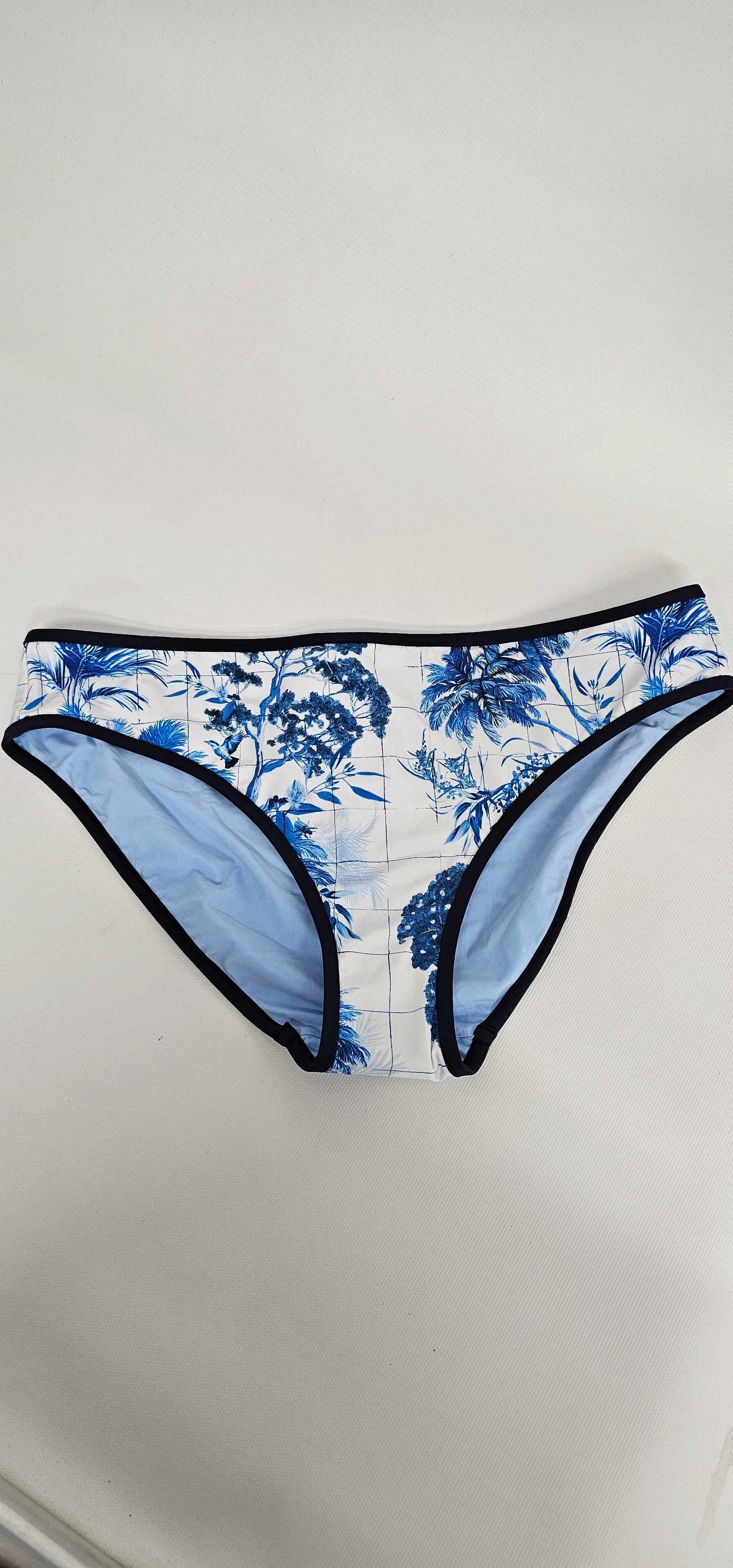 Marbella Retro Bikini Bottom - White Size: Uk14