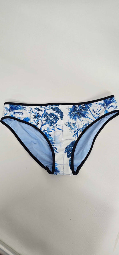 Marbella Retro Bikini Bottom - White Size: Uk14