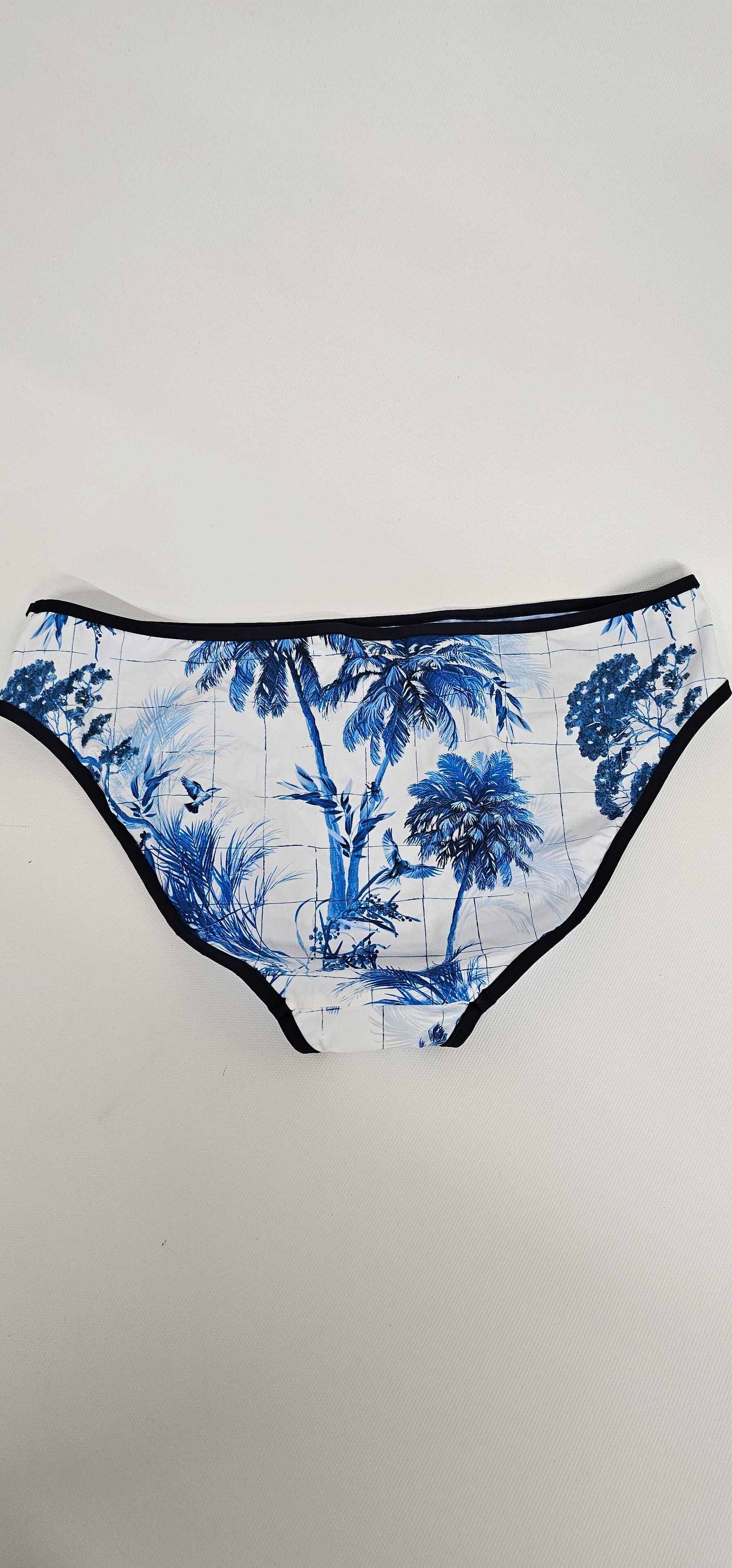 Marbella Retro Bikini Bottom - White Size: Uk14