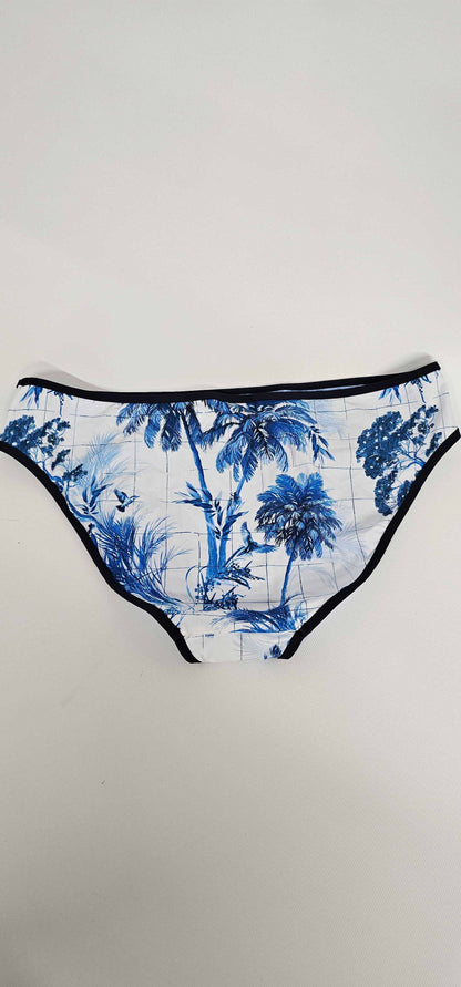 Marbella Retro Bikini Bottom - White Size: Uk14