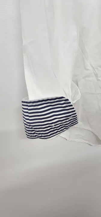 Gant - White Slim Poplin Cotton Shirt - White Size: Xl