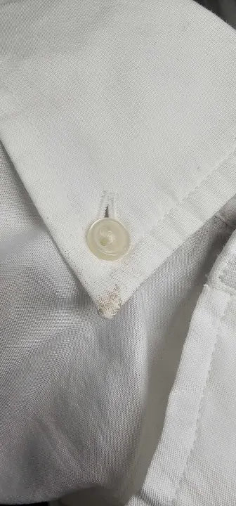 Gant - White Slim Poplin Cotton Shirt - White Size: Xl