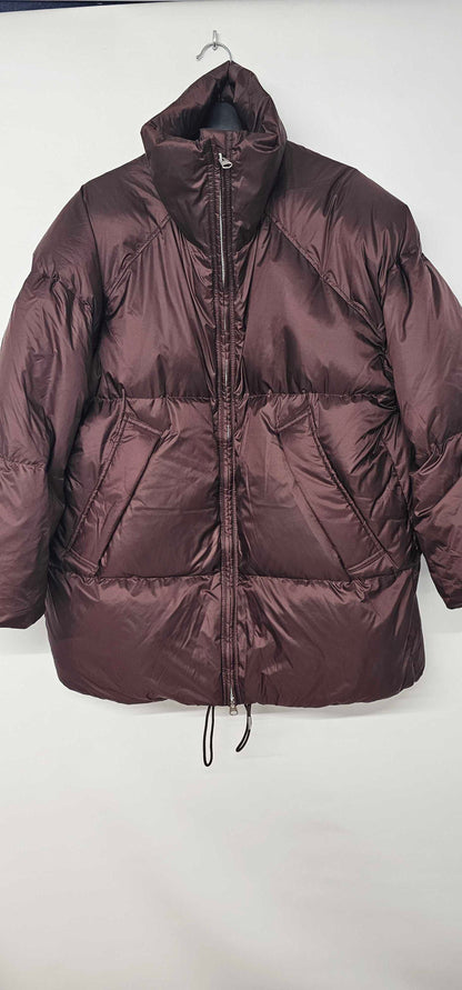 Arket - Brown Relaxed Puffer Jacket - Brown Size: