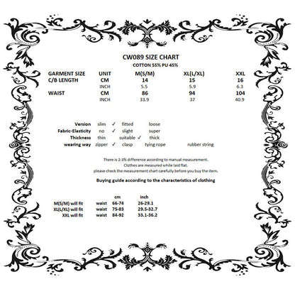 Dark in Lia Punk Love Patent Leather Waist Corset with Metal Accents