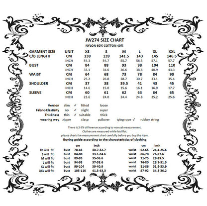 Dark in Love Emersyn Elegant Gothic Lace-Trimmed Long Robe