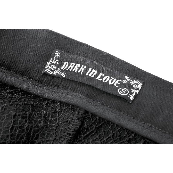 Dark in Love Lace-Up Layered Goth Convertible Flare Trousers or Shorts