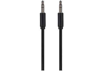 Maplin 3.5mm Aux Stereo 3-Pole Jack Plug to 3.5mm 3-Pole Jack Plug Cable - Black, 2m