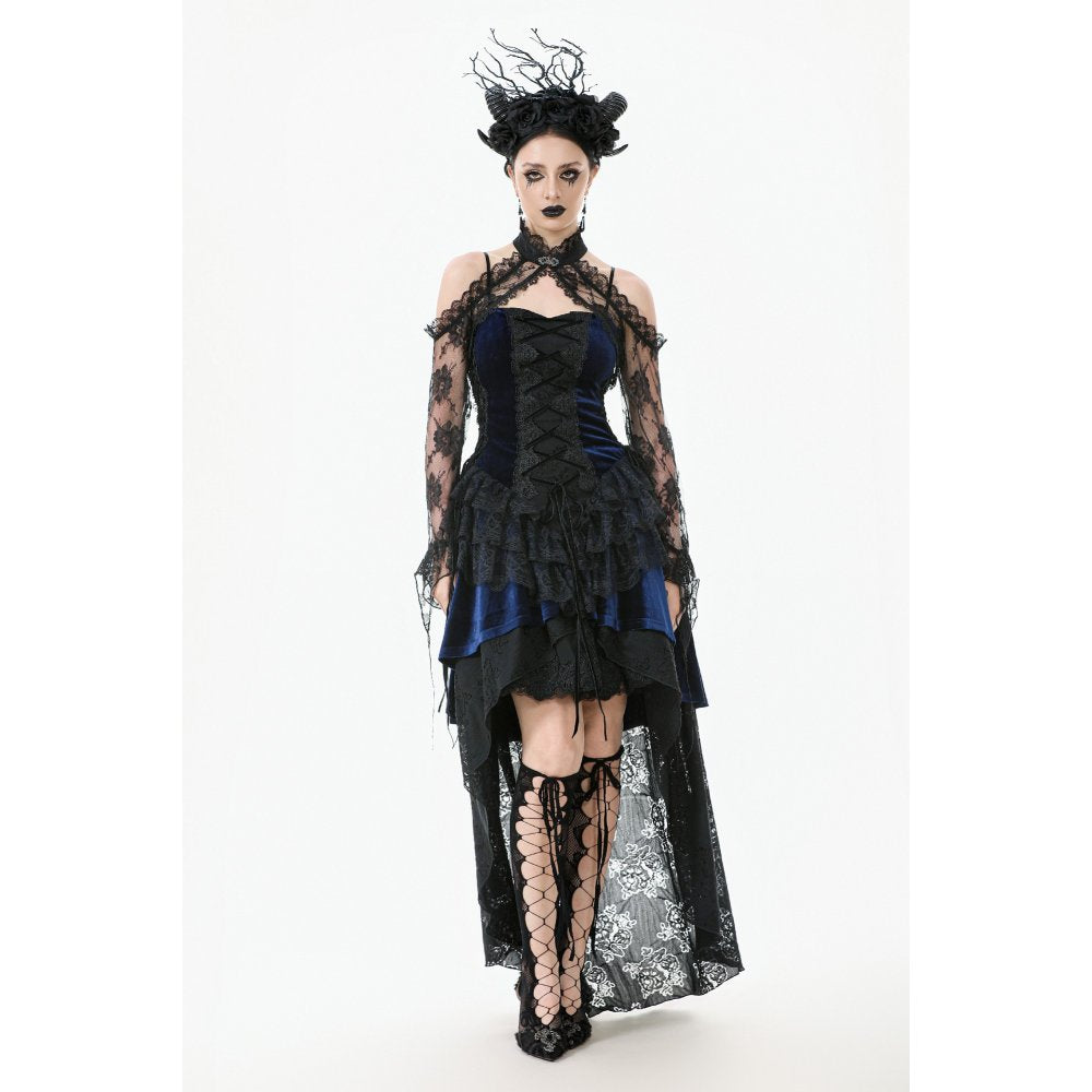 Dark in Love Thalassa Floral Lace Draped Arm Sleeves