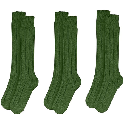 3-Pack Men's Army Green Thermal Military Socks with Terry Cushioning Reinforced Toe Seams Arch Supports Durable Breathable Size 6-11 by Sock Stack