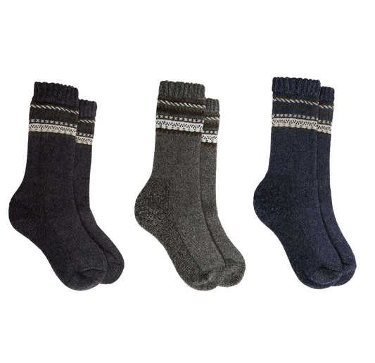 3 Pairs Mens Merino Wool Thermal Hiking Boot Socks Reinforced Heel Toe Cushioning Outdoor Work Running by Sock Stack