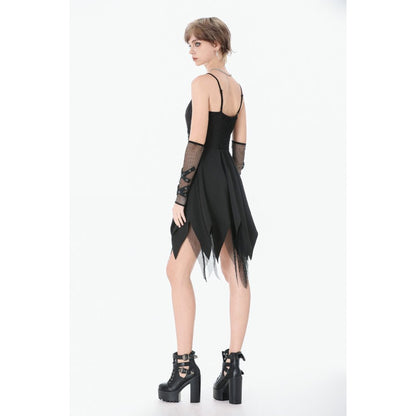 Dark in Love Punk Sleeveless Spiked Dress