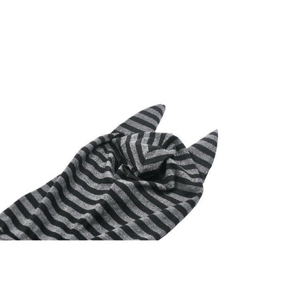 Dark In Love Salem Striped Cat Ear Hoodie Dress