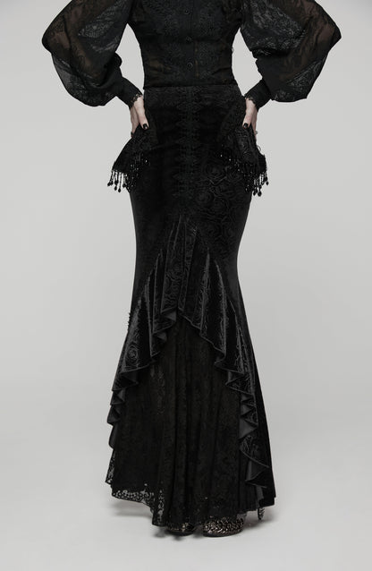 Punk Rave Goth Gorgeous Fishtail Skirt