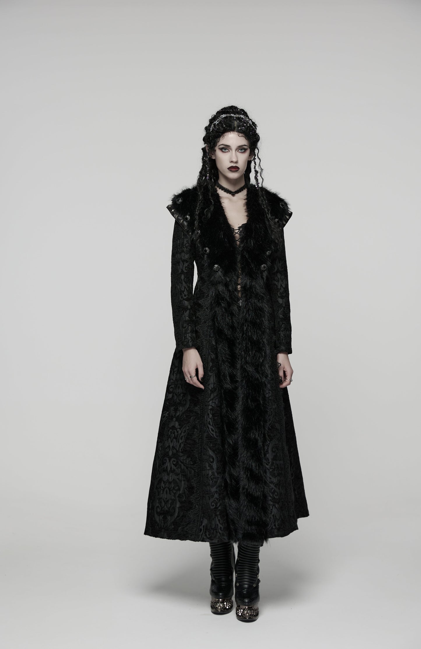 Punk Rave Goth Gorgeous Plush Coat