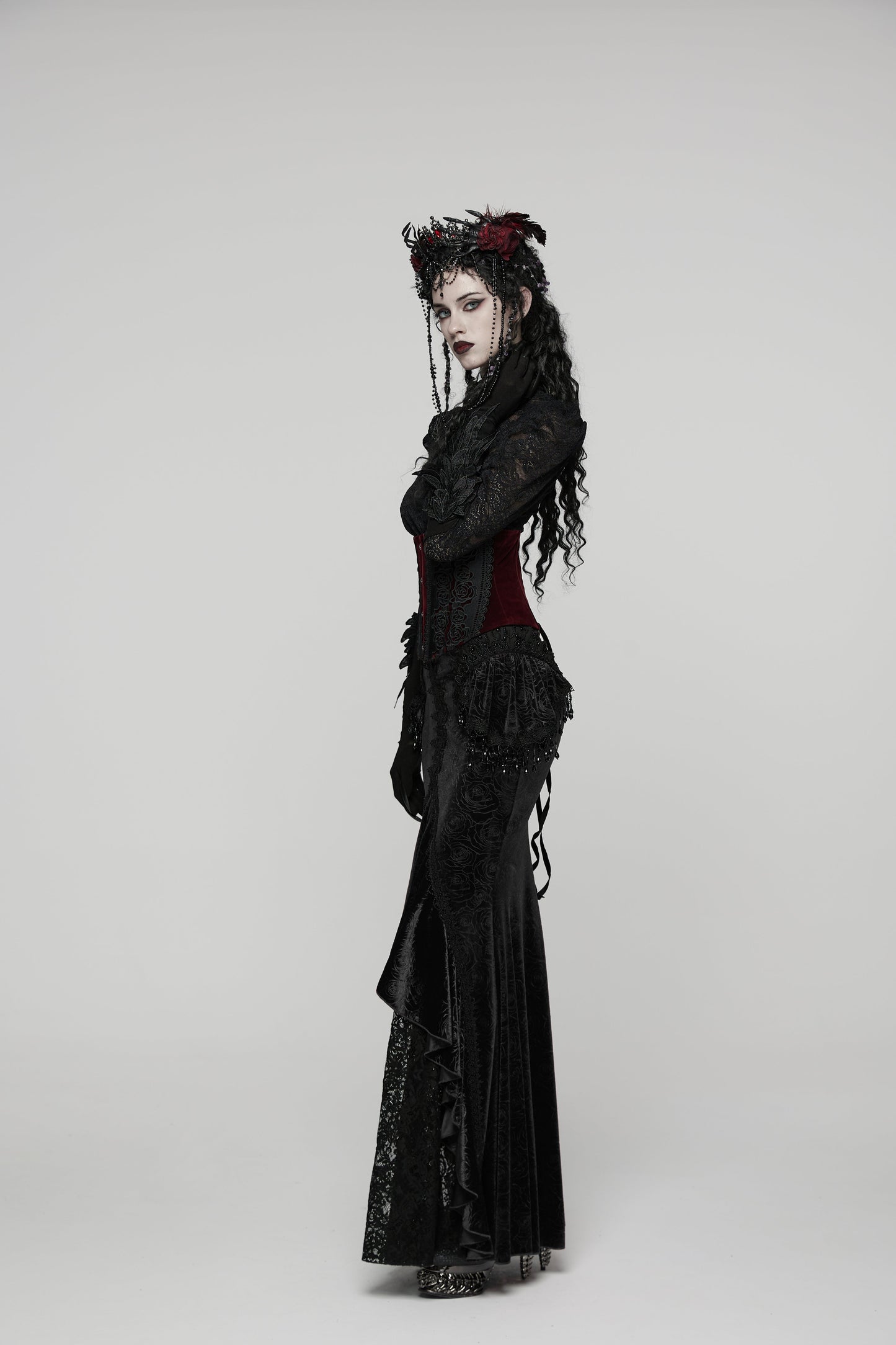 Punk Rave Goth Gorgeous Fishtail Skirt