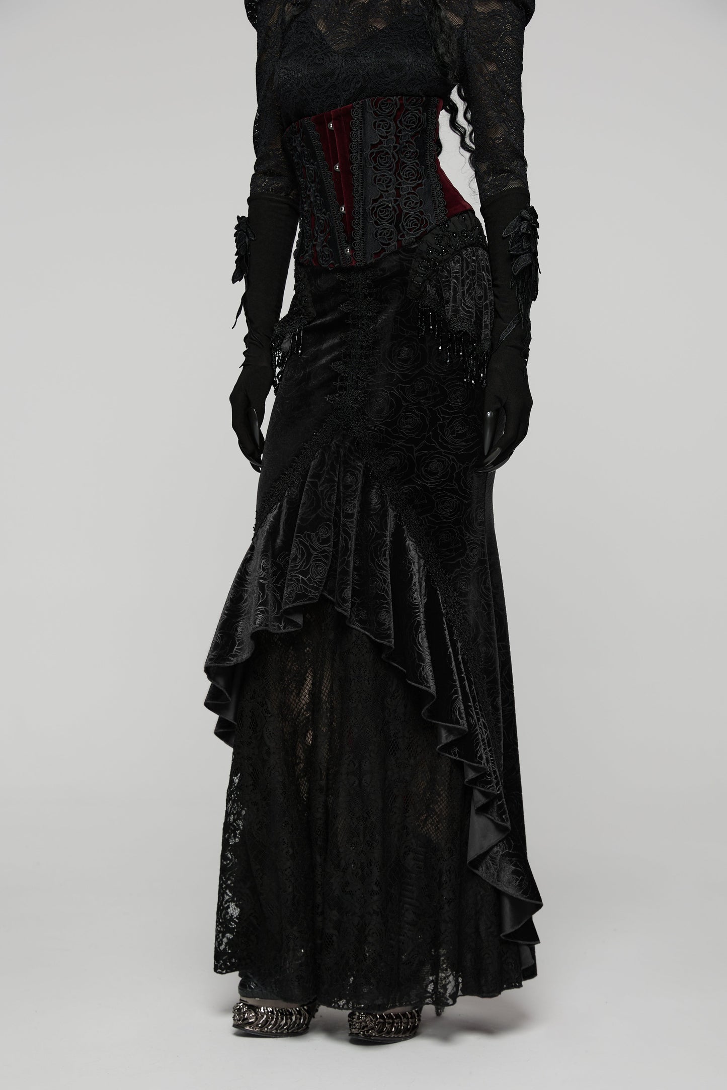 Punk Rave Goth Gorgeous Fishtail Skirt