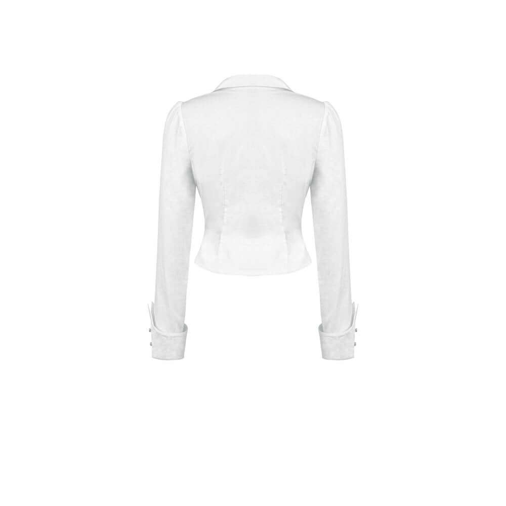 Dark in Love Queeny White Gothic Demon Shirt