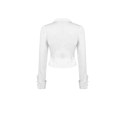 Dark in Love Queeny White Gothic Demon Shirt